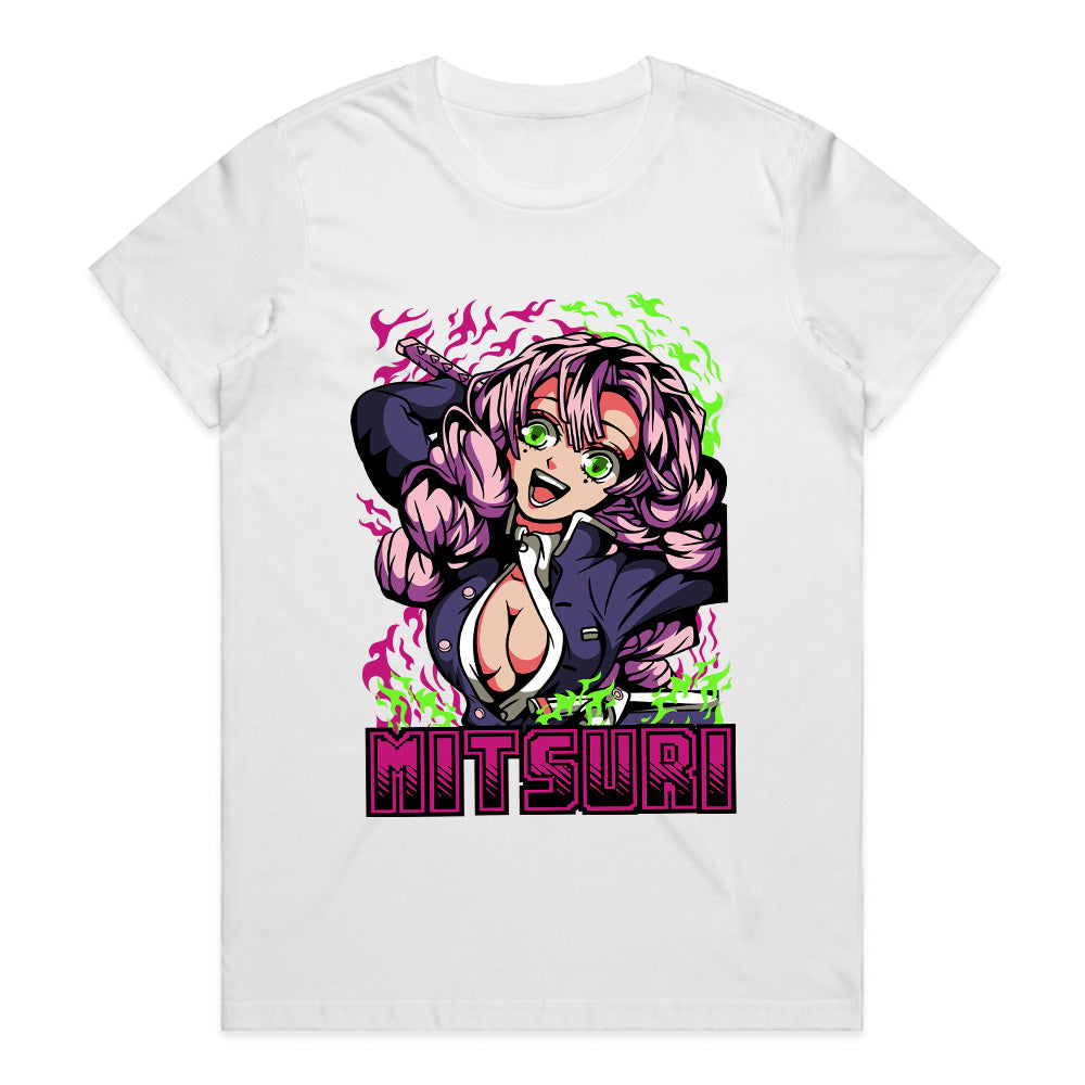 Mitsuri Kanroji "Flames of Love" T-Shirt – Bold Demon Slayer Streetwear