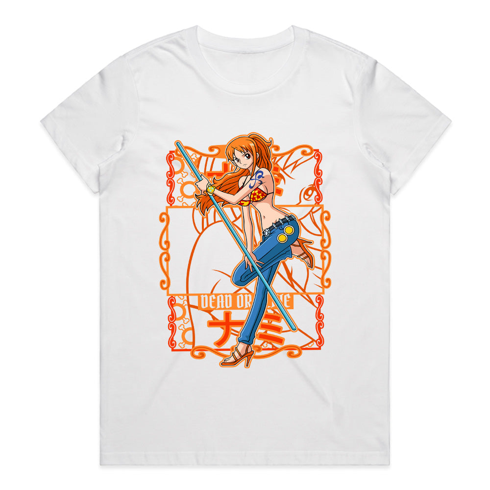 Nami "Dead or Alive" T-Shirt – One Piece Pirate Queen Streetwear
