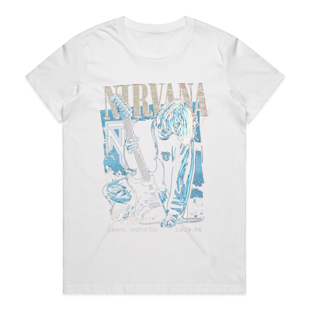 Kurt Cobain Tribute T-Shirt – Nirvana Grunge Rock Legend