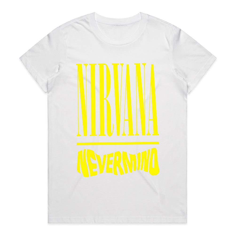 Nirvana "Nevermind" Minimalist Logo T-Shirt – Classic Grunge Tribute