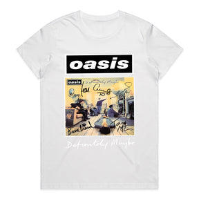 Oasis "Definitely Maybe" Album Cover T-Shirt – Signed Edition Tribute