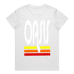 Oasis Retro Sunset Logo T-Shirt – Vintage-Inspired Britpop Tribute