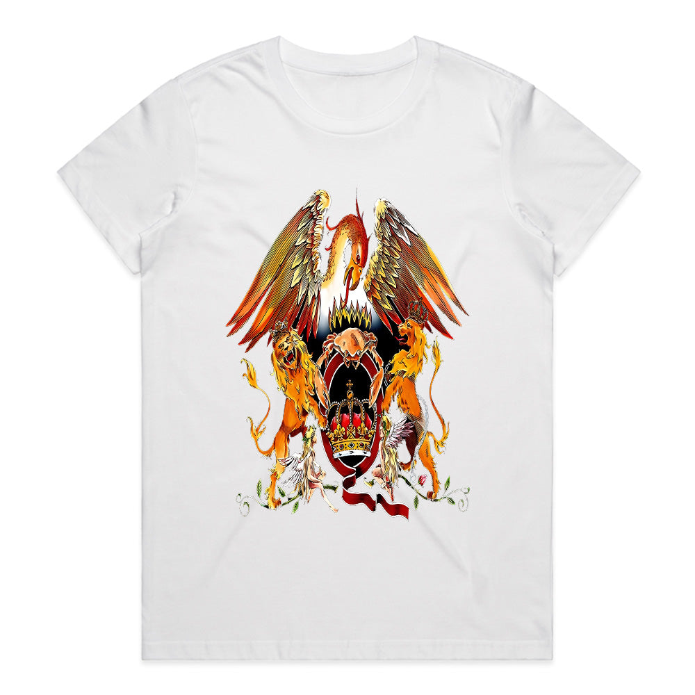 Queen Band Crest T-Shirt – Iconic Rock Royalty Design
