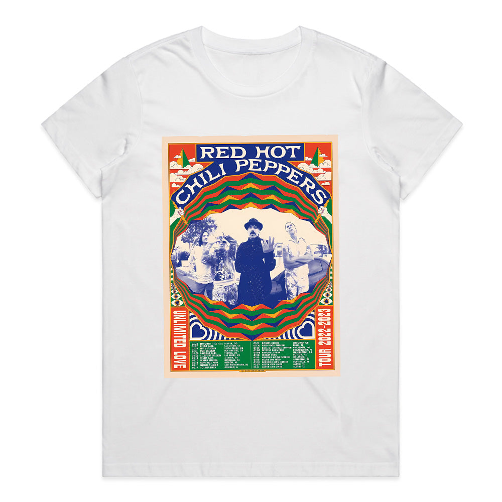 Red Hot Chili Peppers "Unlimited Love" Tour T-Shirt – Psychedelic Concert Poster Tee