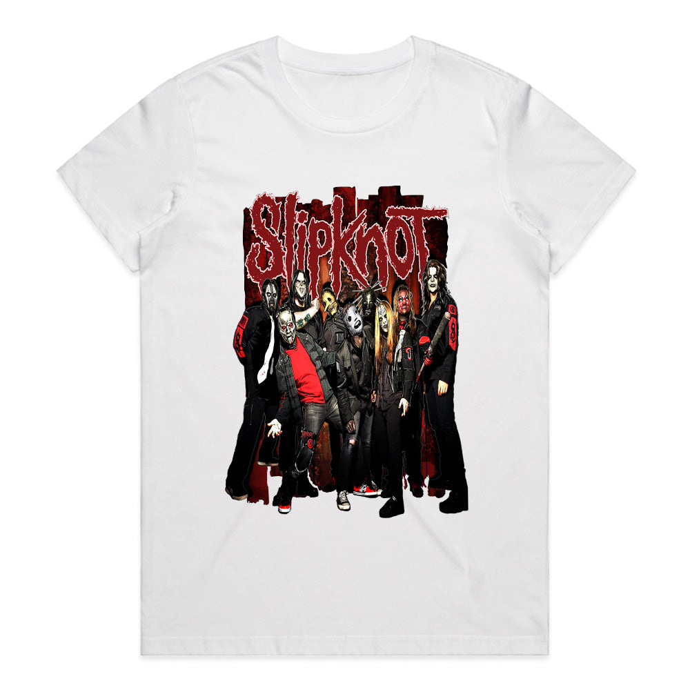 Slipknot Full Band Group Photo T-Shirt – Heavy Metal Legends