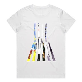 The Beatles "Abbey Road Album Collage" T-Shirt – Artistic Rock Tribute