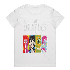 The Beatles "Psychedelic Pop Art" T-Shirt – Vibrant Retro Rock Tribute