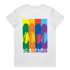 The Beatles "Pop Art Rainbow" T-Shirt – Vibrant Retro Rock Tribute Tee
