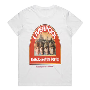 The Beatles "Liverpool Birthplace" Vintage T-Shirt – Classic Rock Heritage Tribute