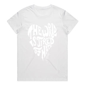 “The World Is Tired of Hate” Inspirational Gandhi Quote T-Shirt