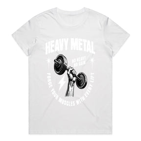 "Heavy Metal – No Heavy, No Gain" Workout T-Shirt