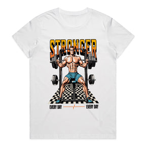 "Stronger Every Day" Gym T-Shirt – Hardcore Fitness & Bodybuilding Motivational Tee