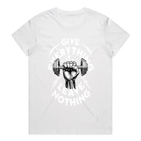 "Give Everything, Leave Nothing" Gym Motivation T-Shirt – Hardcore Fitness Apparel