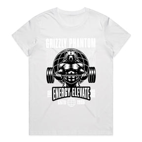 "Grizzly Phantom" Powerlifting Bear Gym T-Shirt – Strength & Elevation