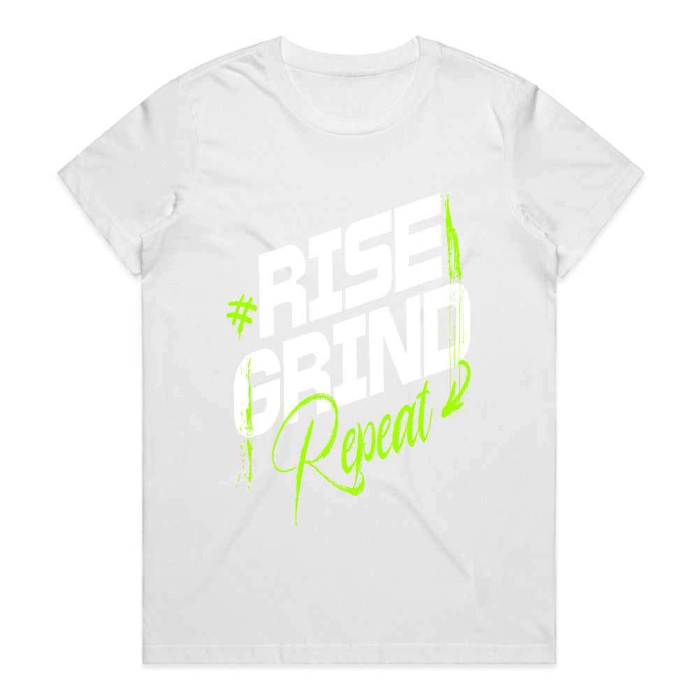 "Rise Grind Repeat" Motivational Workout T-Shirt