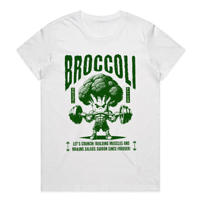 "Broccoli Gains" Funny Gym T-Shirt – Strong & Crunchy Workout Motivation