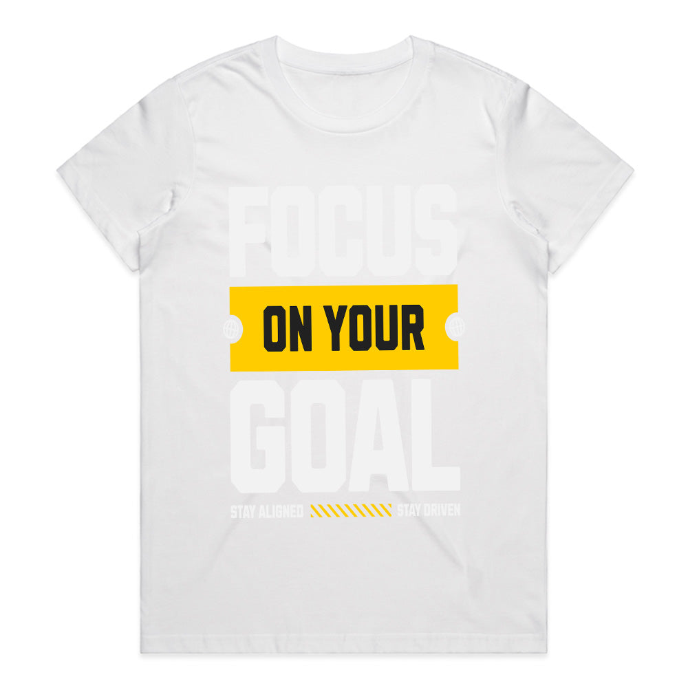 "Focus on Your Goal" Motivational Gym T-Shirt – Stay Aligned, Stay Driven