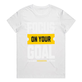 "Focus on Your Goal" Motivational Gym T-Shirt – Stay Aligned, Stay Driven