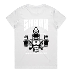 "Shark Mode" Gym T-Shirt – Never Stop Swimming, Dream Body