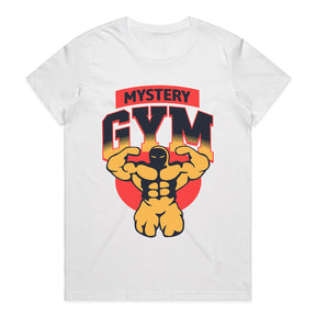 "Mystery Gym" Muscle-Building T-Shirt – Bold Fitness & Bodybuilding Tee