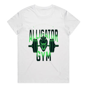 "Alligator Gym – No Pain No Gain" Hardcore Workout T-Shirt – Strength & Determination