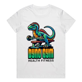 "Dyno Gym" Dinosaur Fitness T-Shirt – Fun & Motivational Workout Tee
