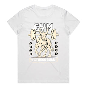"Fitness Bull" Powerlifting Gym T-Shirt – Strength, Power & Determination