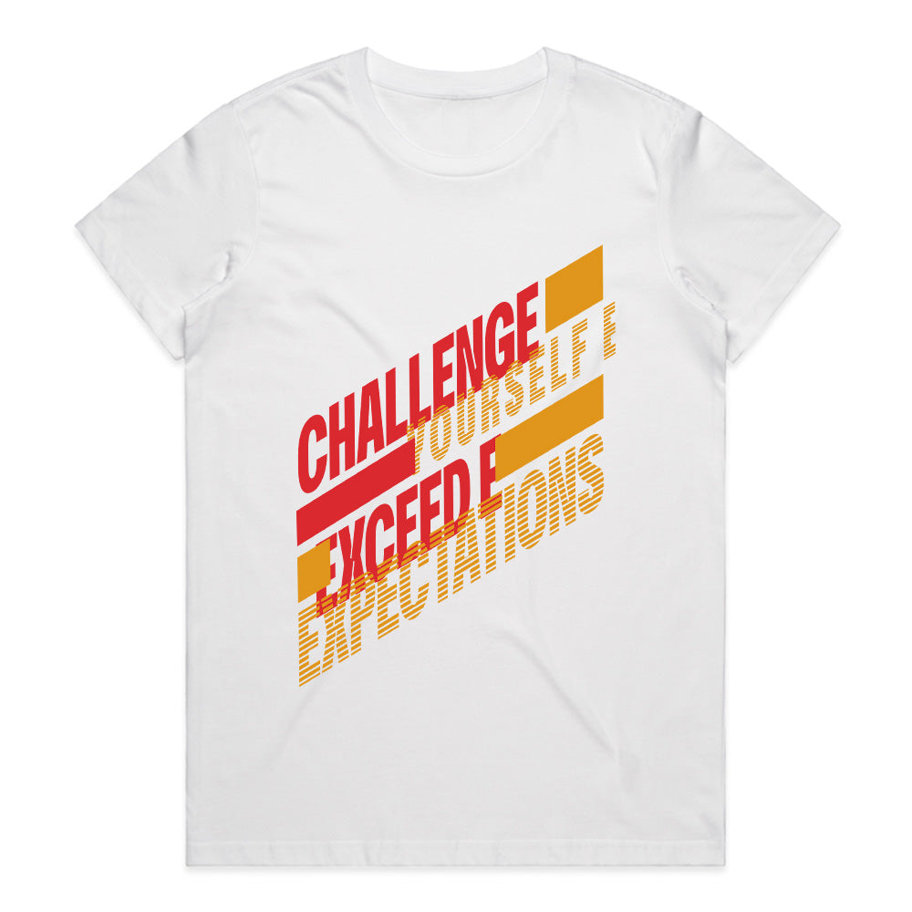 "Challenge Yourself, Exceed Expectations" Motivational Gym T-Shirt – Push Beyond Limits