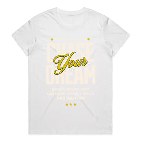 "Chase Your Dream" Inspirational Gym T-Shirt – No Limits, No Delays