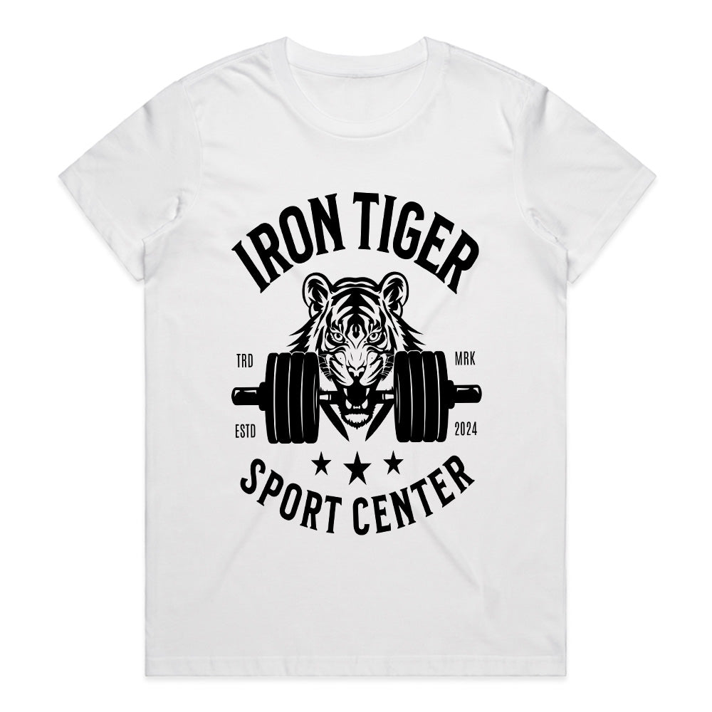 "Iron Tiger Sport Center" Gym T-Shirt – Stealth Black Power & Strength