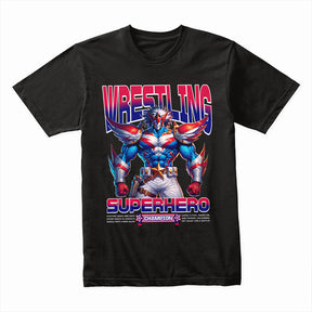 Wrestling Superhero Champion T-Shirt – Ultimate Battle Warrior