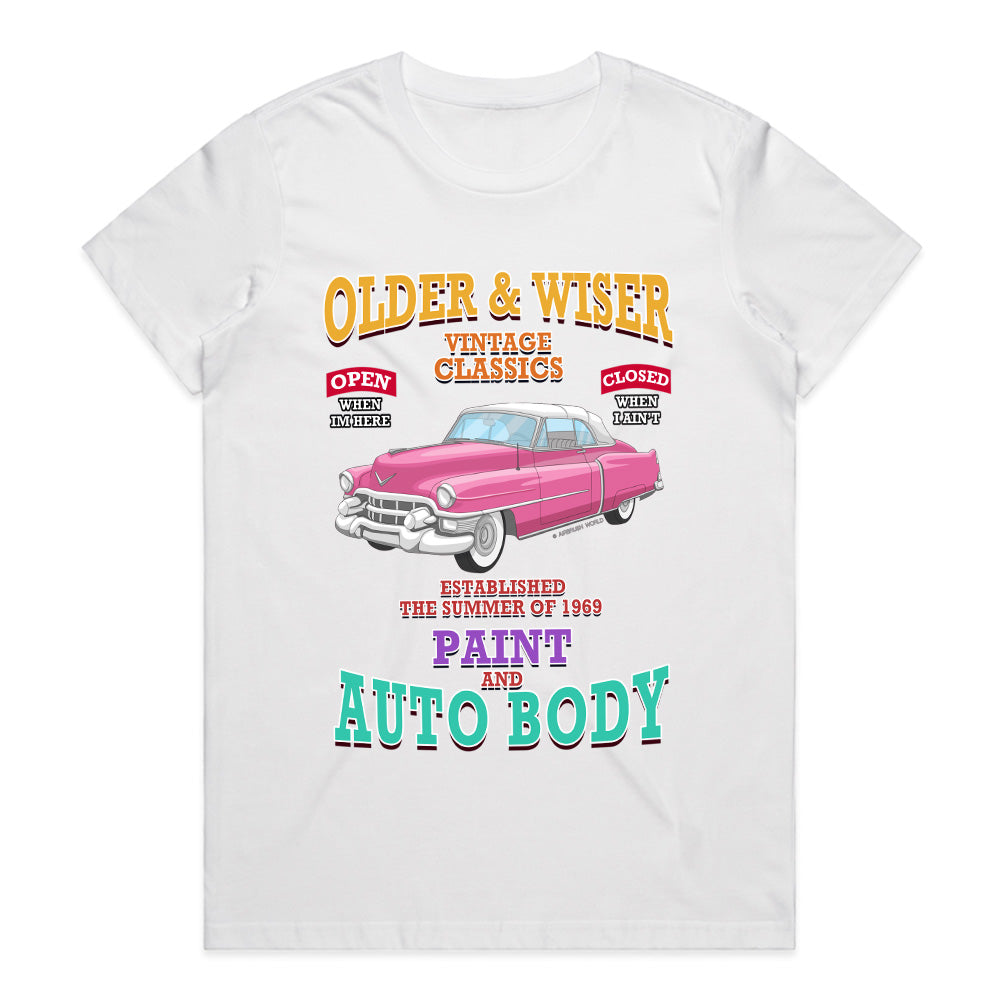 Older & Wiser Vintage Classics Auto Body T-Shirt – Retro Car Lover Tee!