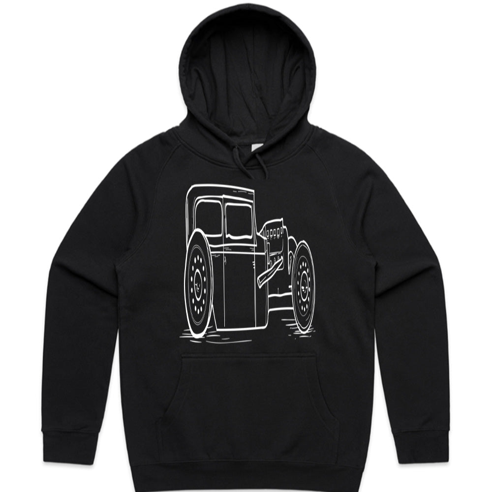 Vintage Hot Rod Rat Rod Steampunk Car T-Shirt – Classic Automotive Art for Car Lovers