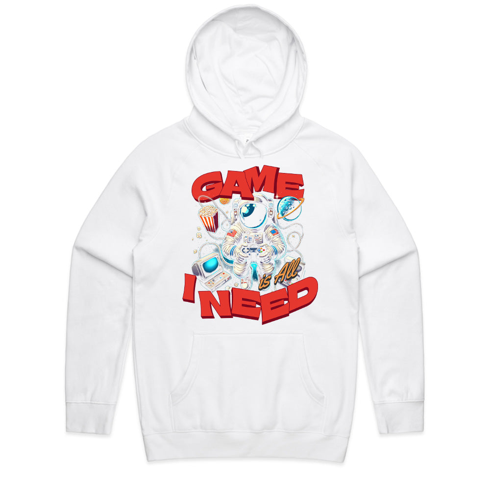 "Game Is All I Need – Astronaut Gamer T-Shirt for Space & Gaming Lovers"