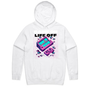 "Game On, Life Off – Retro Cyberpunk Gaming T-Shirt for Gamers"