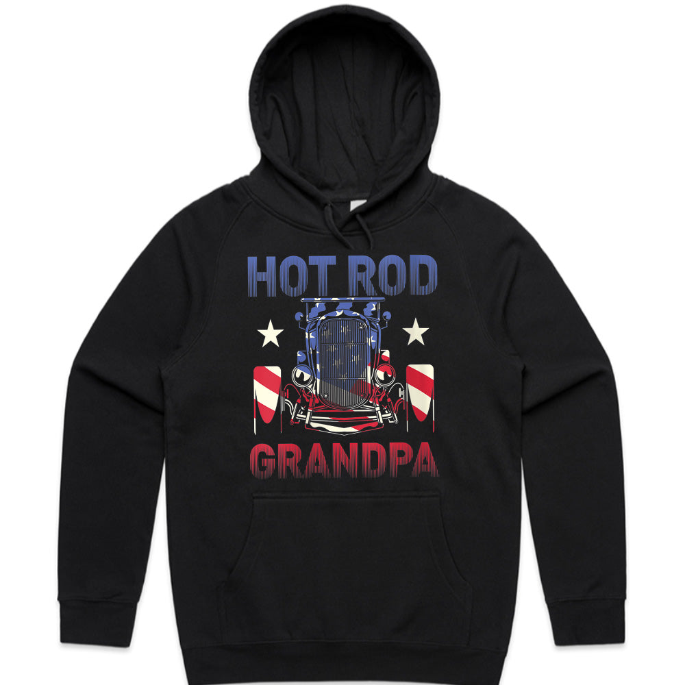 🇺🇸 Hot Rod Grandpa Patriotic Sweatshirt – Classic Car Enthusiast Gift
