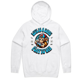 "Life Is a Game – Play to Win" Gamer Monkey T-Shirt