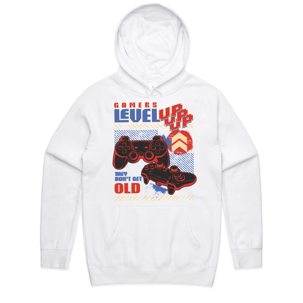 "Gamers Level Up – They Don’t Get Old" Retro Gaming Controller T-Shirt