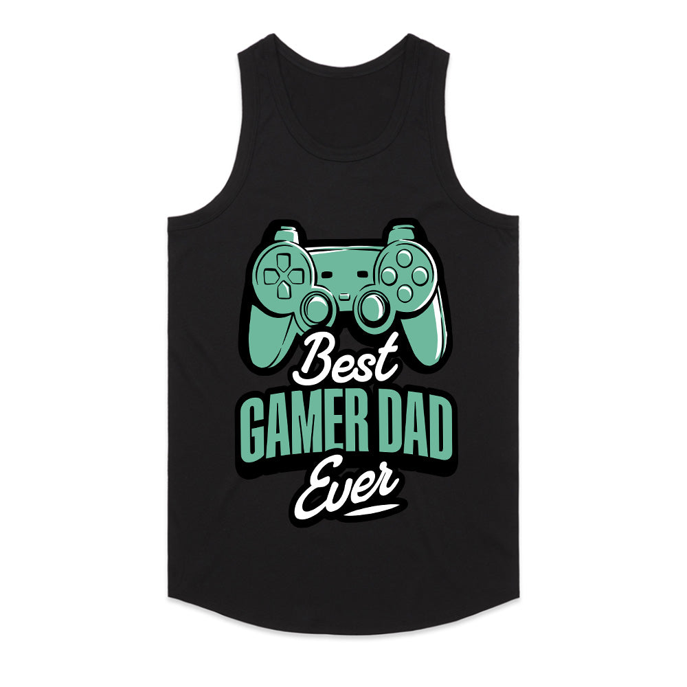 "Best Gamer Dad Ever – Cool Gaming Controller Graphic T-Shirt"