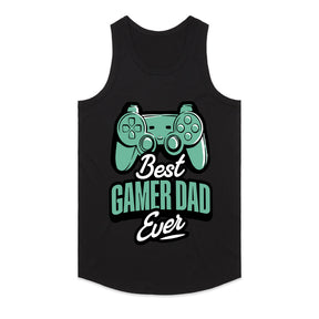 "Best Gamer Dad Ever – Cool Gaming Controller Graphic T-Shirt"