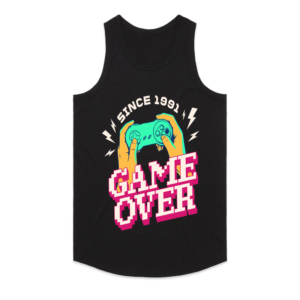 "Game Over Since 1991" Retro Gaming T-Shirt - Vintage Gamer Aesthetic