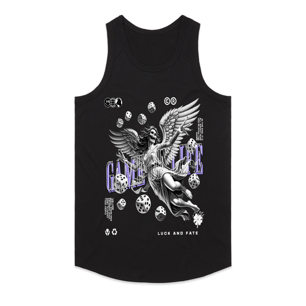 "Game of Life – Gothic Angel & Dice Fate T-Shirt"