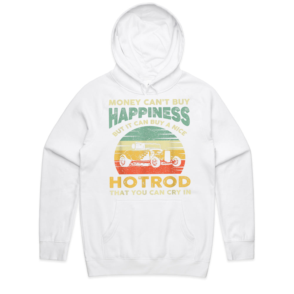 "Money Can't Buy Happiness, But It Can Buy A Hot Rod T-Shirt | Vintage Hot Rod Lover Gift