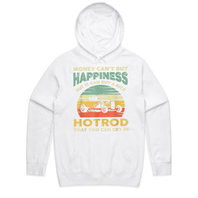 "Money Can't Buy Happiness, But It Can Buy A Hot Rod T-Shirt | Vintage Hot Rod Lover Gift