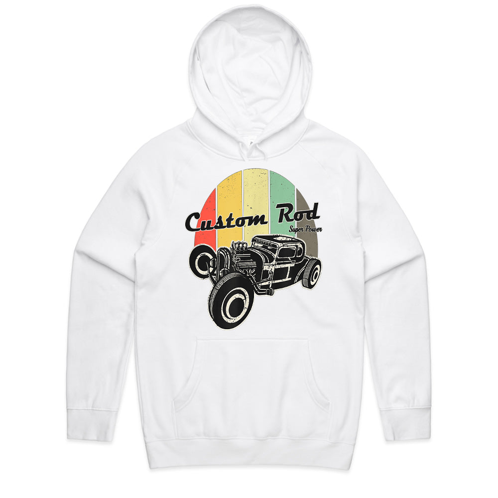 "Custom Rod T-Shirt | Vintage Hot Rod Design with Super Power Vibes