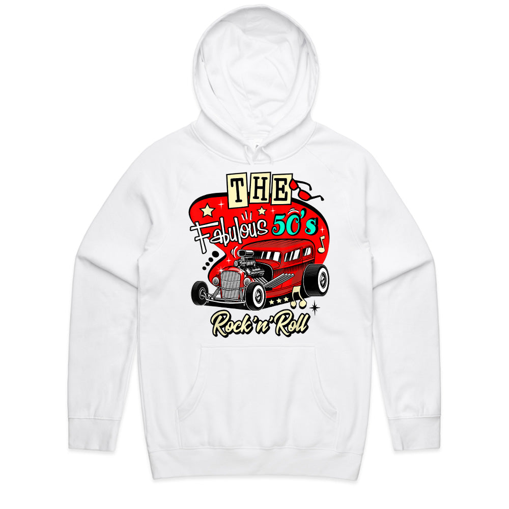 The Fabulous 50s Rock ‘n’ Roll Hot Rod T-Shirt – Vintage Sock Hop & Classic Car Tee