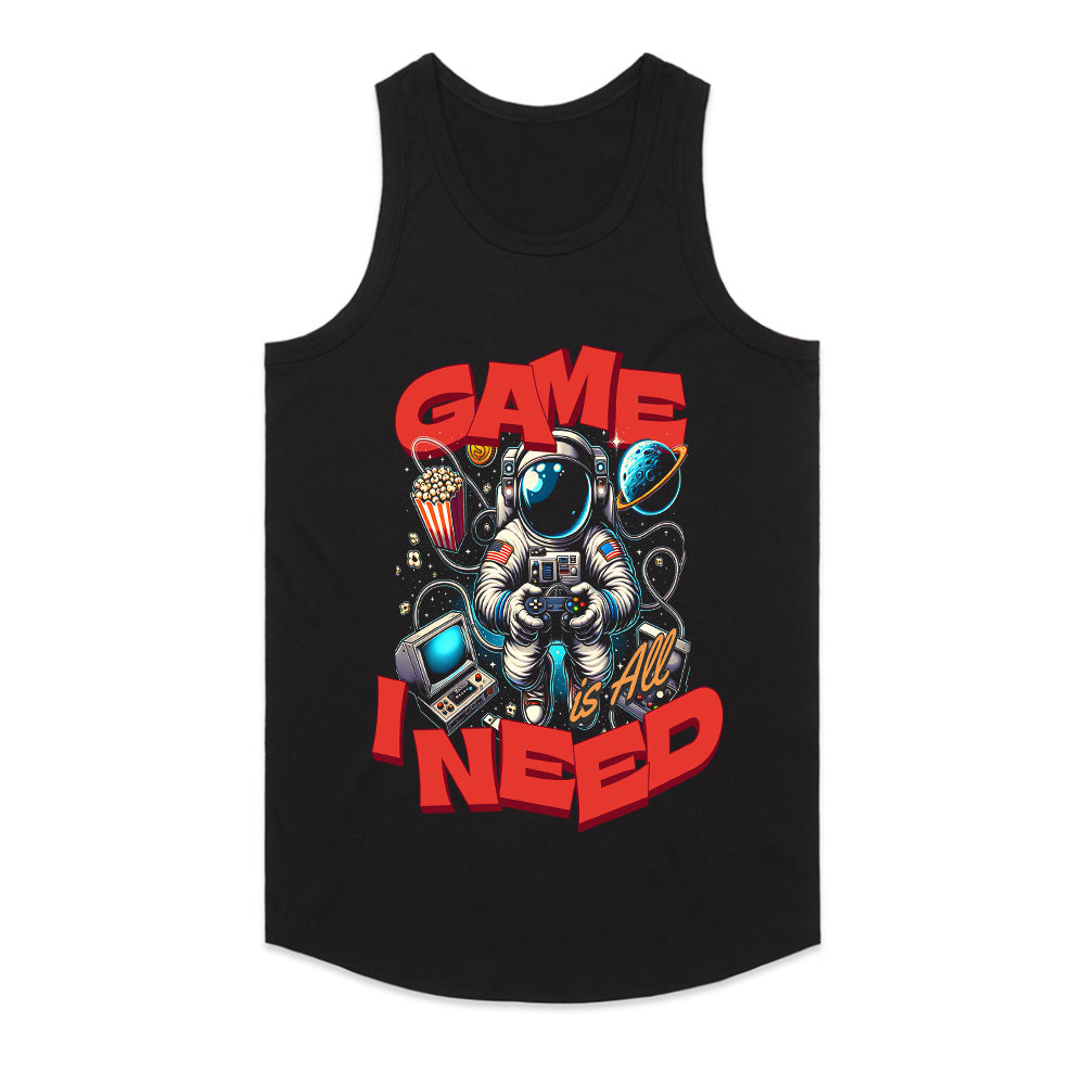 "Game Is All I Need – Astronaut Gamer T-Shirt for Space & Gaming Lovers"