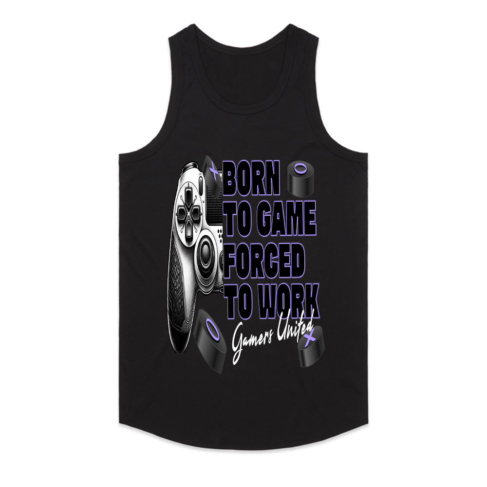 "Born to Game, Forced to Work – Gamer Lifestyle T-Shirt"