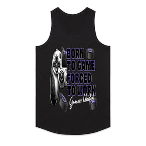 "Born to Game, Forced to Work – Gamer Lifestyle T-Shirt"