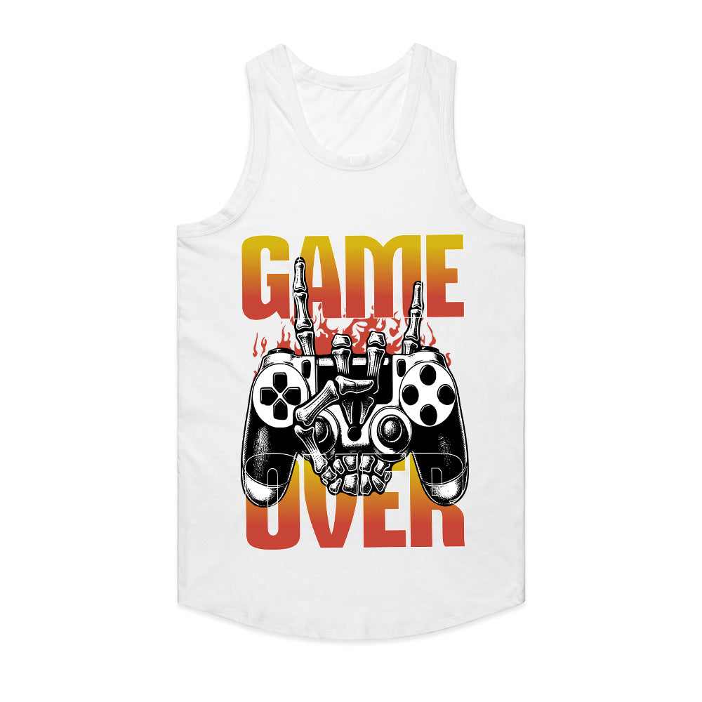 "Game Over" Skull Gamer T-Shirt - Hardcore Gaming Controller Design